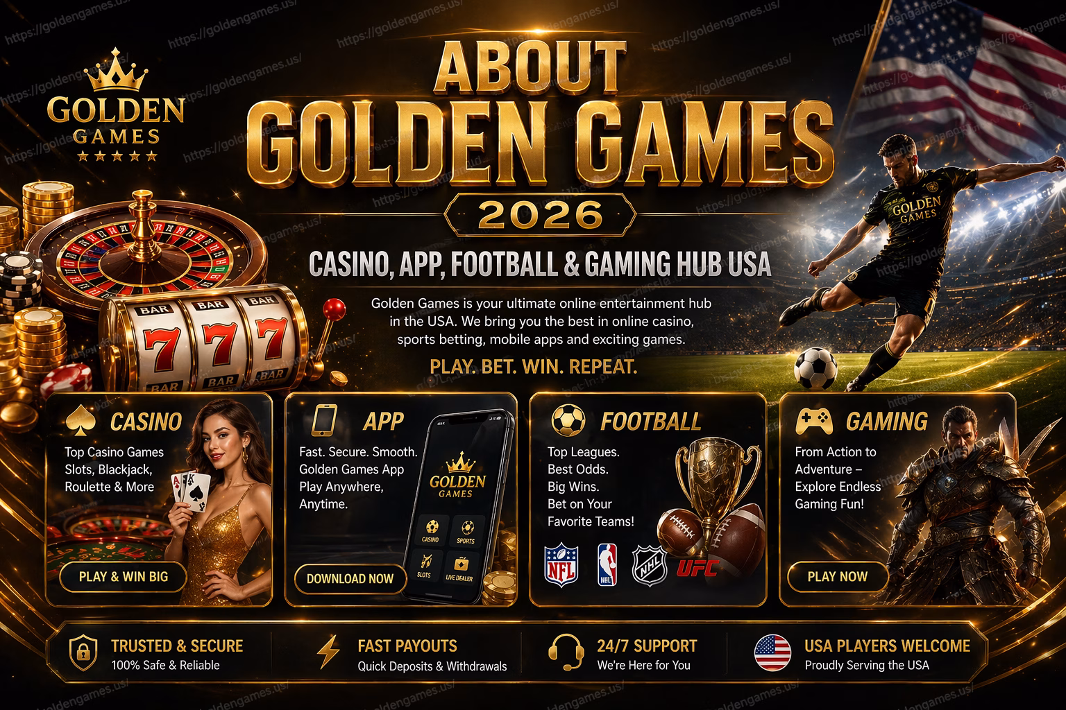 About Golden Games 2026 Casino, App & Gaming Platform