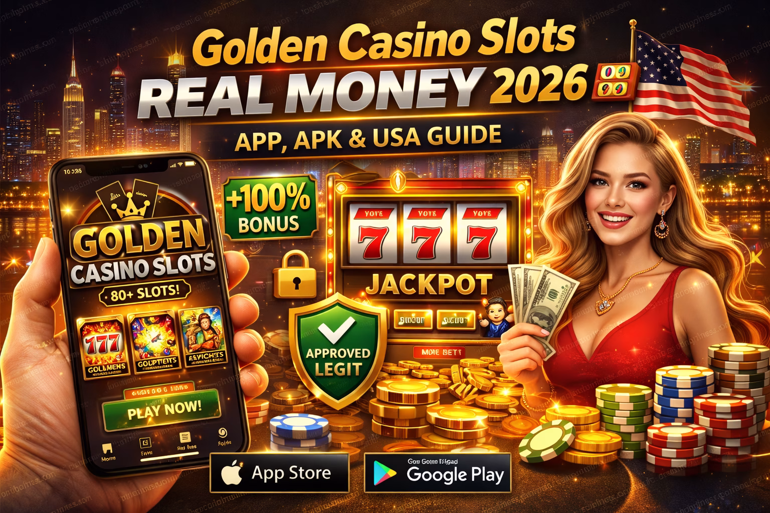 Golden Casino Slots Real Money 2026 🎰 App, APK & USA Guide