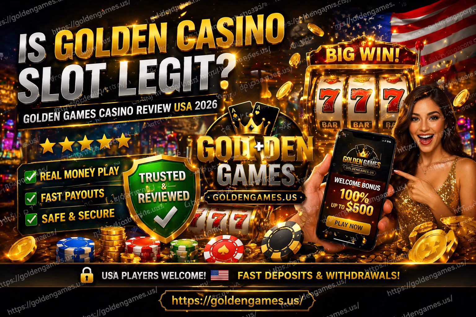 Is Golden Casino Slot Legit? 🎰 Golden Games Casino Review USA 2026