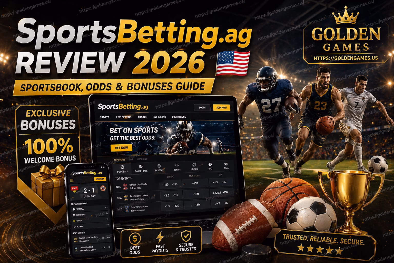 SportsBetting.ag Review 2026 🇺🇸 Sportsbook, Odds & Bonuses