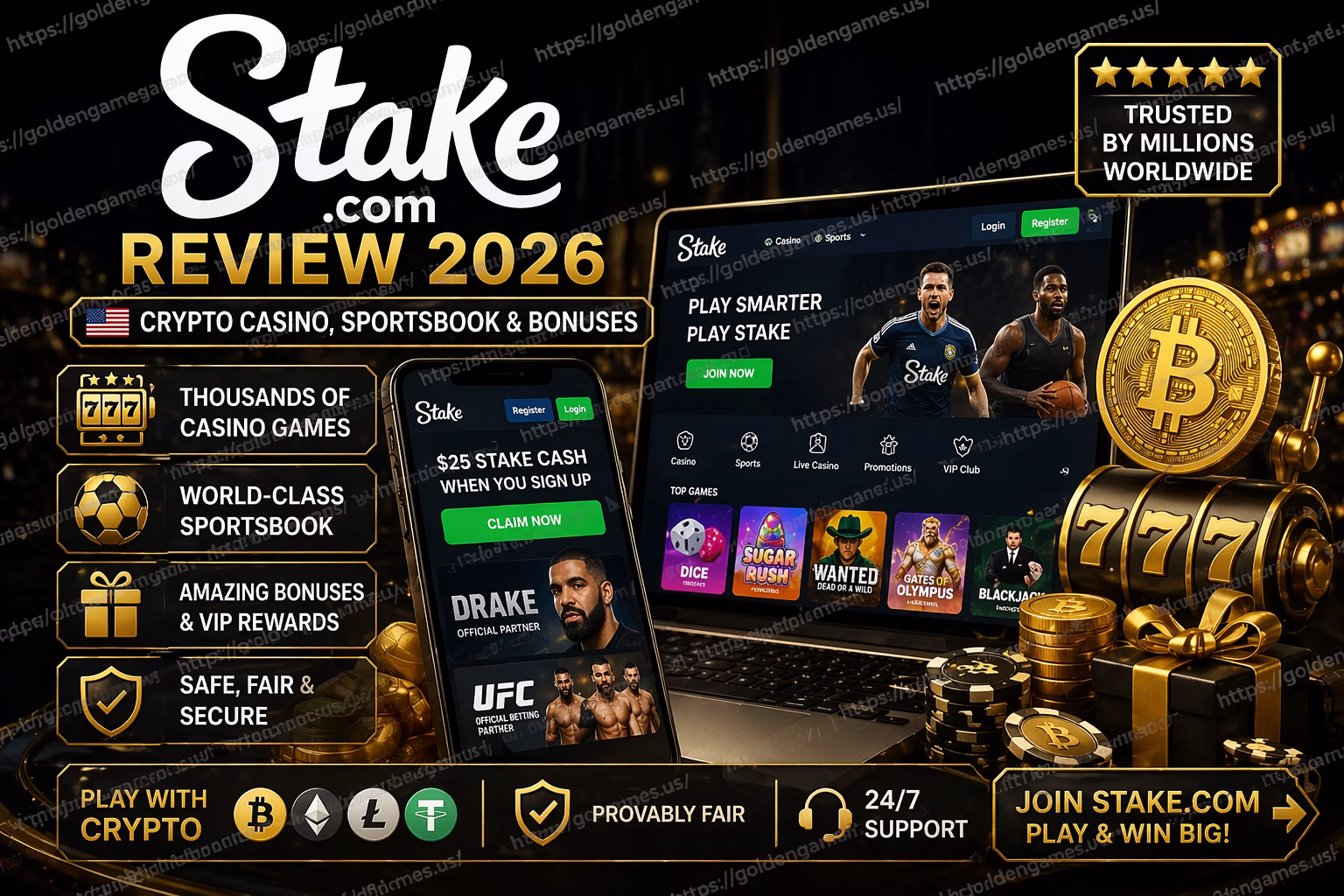Stake.com Review 2026 🇺🇸 Crypto Casino & Sportsbook