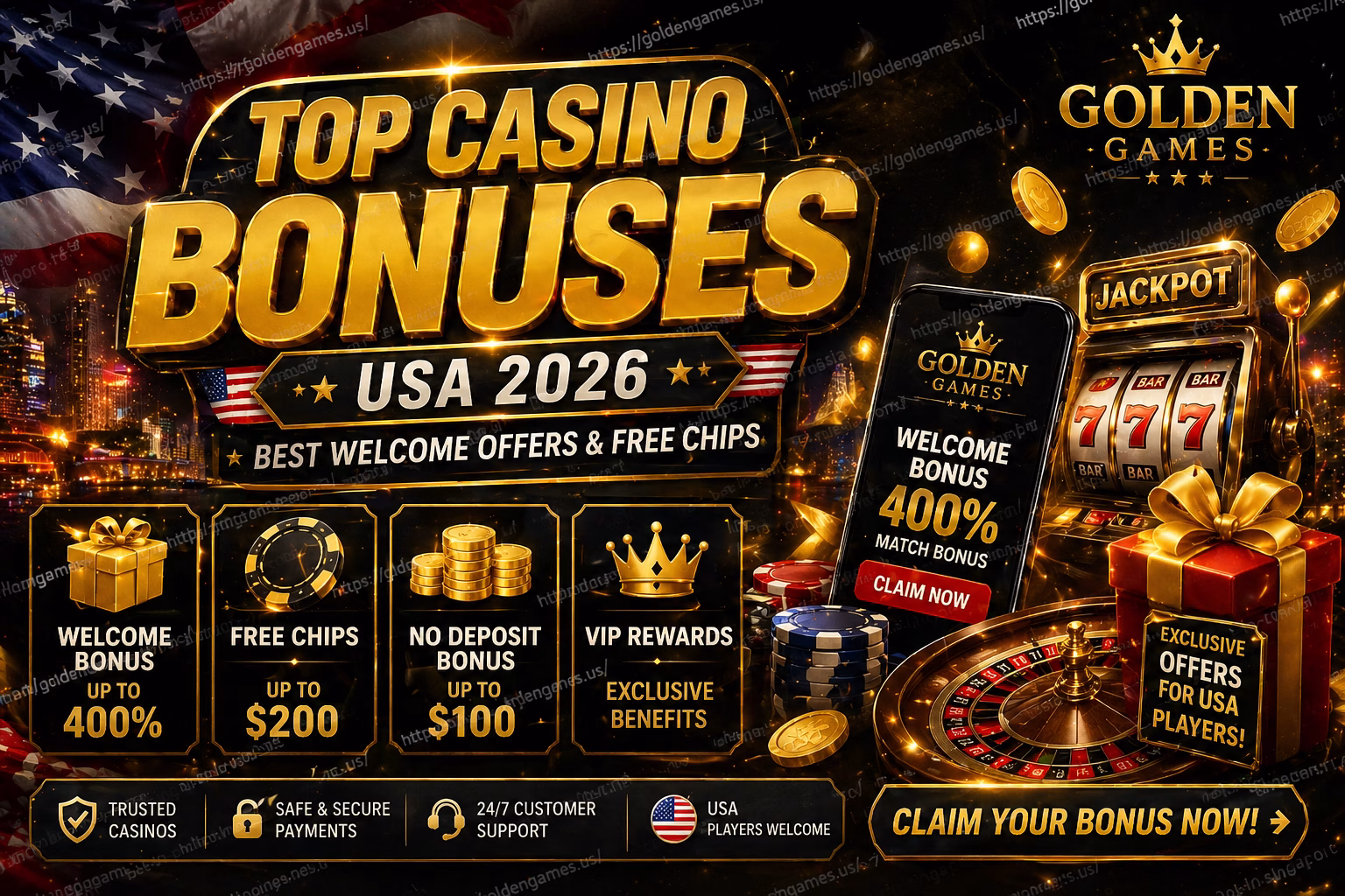 Top Casino Bonuses USA 2026 Best Welcome Offers & Free Chips